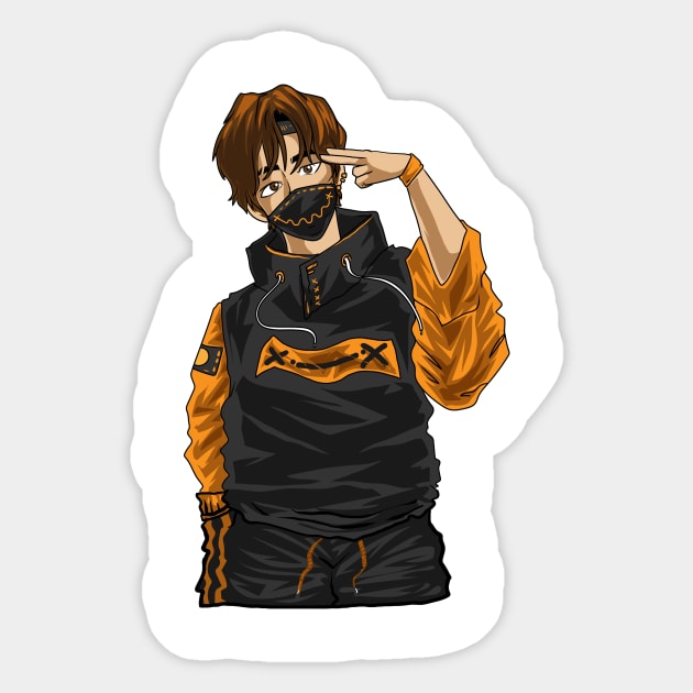 Anime Character Hero Kawaii Male Japanese Manga Sticker by theperfectpresents